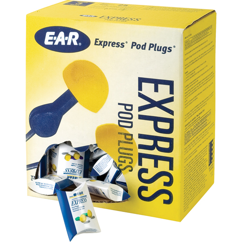 Bouchons d'oreilles rapides de style capsule E-A-R, Sans cordon, Vrac - Sachet coussin, 25 dB NRR, Taille unique WestPier