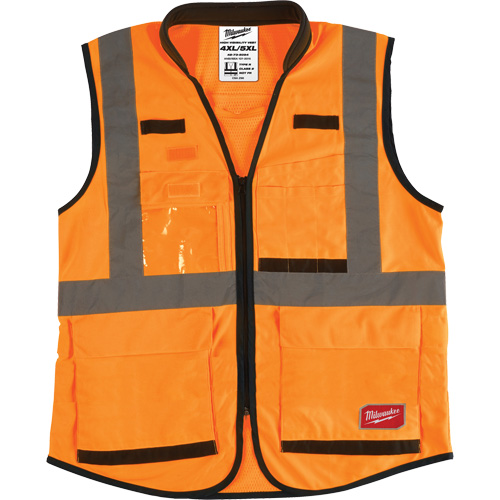 Veste de s&eacute;curit&eacute; haute performance, Orange haute visibilit&eacute;, 4T-Grand/5T-Grand WestPier