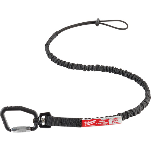 Locking Tool Lanyard, Bungee, Carabiner/Loop WestPier