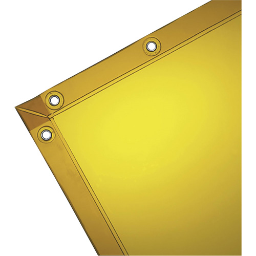 Welding Curtain, 72" x 72", High Transparency, Yellow WestPier