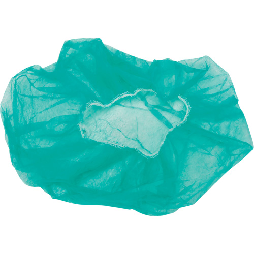 Bonnets bouffants, Polypropyl&egrave;ne, 24", Vert WestPier