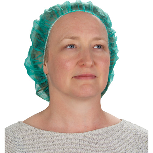 Bonnets bouffants, Polypropyl&egrave;ne, 24", Vert WestPier
