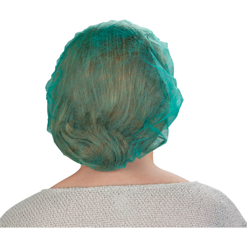 Bonnets bouffants, Polypropyl&egrave;ne, 24", Vert WestPier