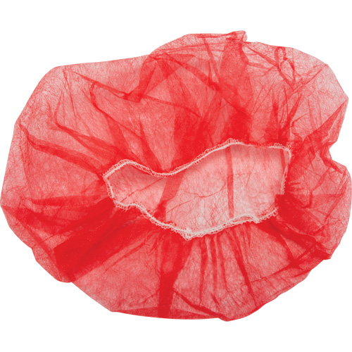 Bouffant Caps, Polypropylene, 21", Red WestPier