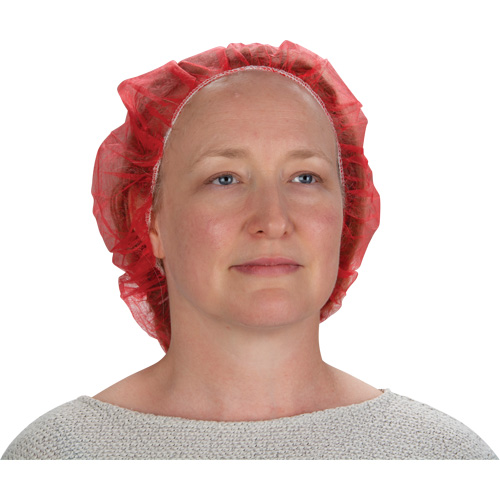 Bouffant Caps, Polypropylene, 21", Red WestPier