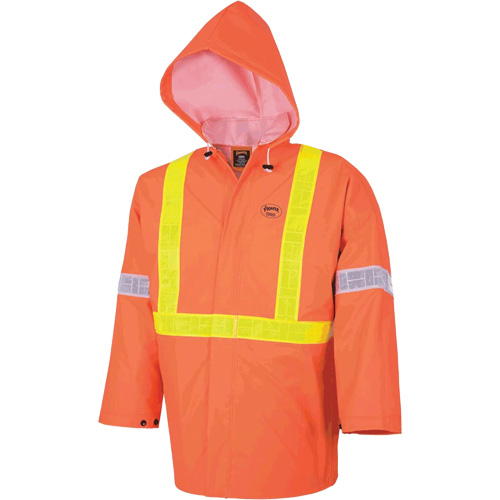 R85 Ensemble imperm&eacute;able de s&eacute;curit&eacute; 3 pi&egrave;ces ignifuge Element FR, Petit, Orange haute visibilit&eacute; WestPier