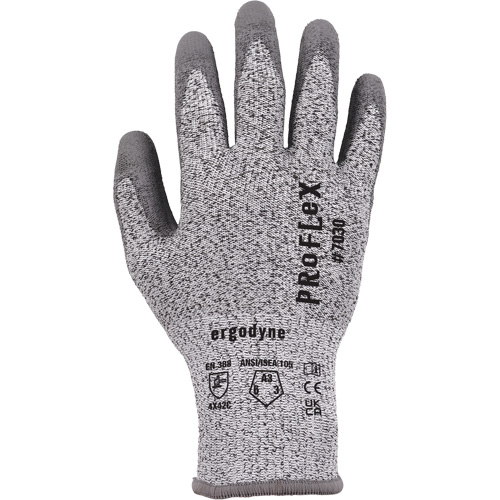 ProFlex 7030 Cut-Resistant Gloves, Size Small, 13 Gauge, Polyurethane Coated, Nylon/HPPE/Spandex Shell, ASTM ANSI Level A3/EN 388 Level C WestPier