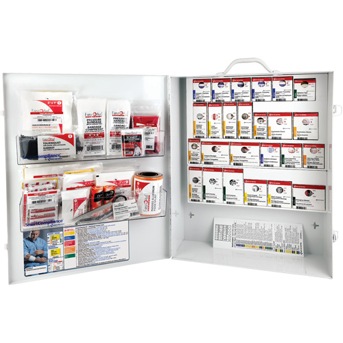 SmartCompliance&reg;  First Aid Cabinet, Meets CSA Z1220-17 Type 3 High-Risk Environment, Medium (26-50 Workers) WestPier