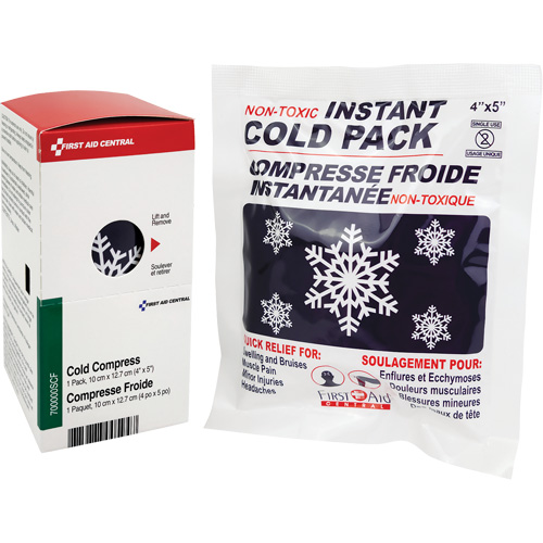 SmartCompliance&reg; Refill Instant Compress, Cold, Single Use, 4" x 5" WestPier
