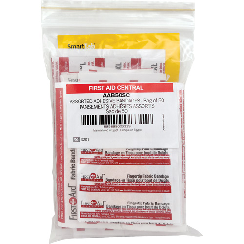 Recharge de bandages adh&eacute;sifs SmartCompliance, Assorti, Tissu/Plastique, Non st&eacute;rile WestPier
