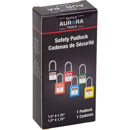 Safety Lock, Black, Keyed Different, Thermoplastic, 1-1/2" Width WestPier