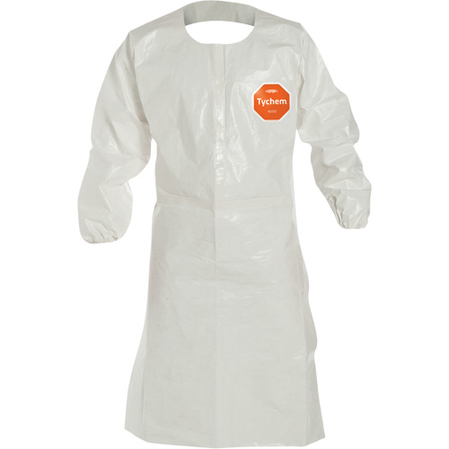 Disposable Sleeved Apron, Tychem&reg; 4000, White, 44" L WestPier