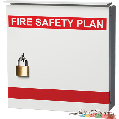 Boîte pour plan de s&eacute;curit&eacute; en cas d'incendie WestPier