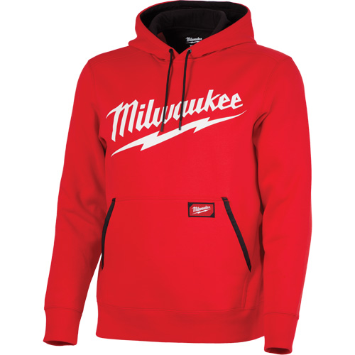 Midweight Pullover Hoodie with Milwaukee&reg; Logo, Men's, Small, Red WestPier
