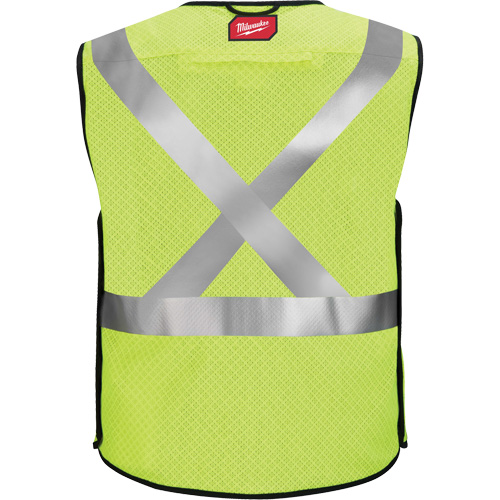 Gilet de s&eacute;curit&eacute; &agrave; maille d&eacute;tachable, Noir/Jaune lime haute visibilit&eacute;, 4T-Grand/5T-Grand WestPier