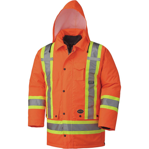 5020 Manteau imperm&eacute;able 7 en 1, Orange haute visibilit&eacute;, Petit WestPier