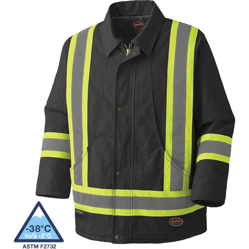 5535BKA Quilted Duck Parka, Black, X-Small WestPier