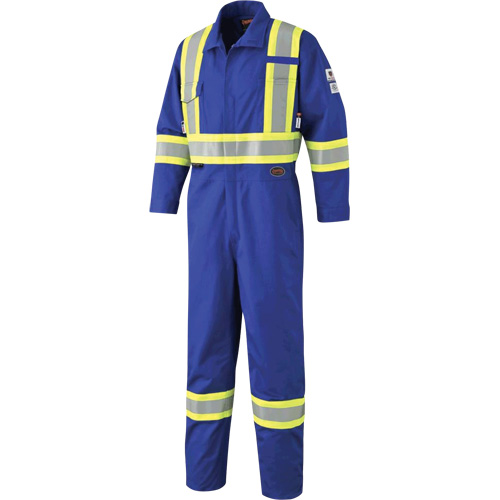 7704 FR-Tech&reg; High-Visibility Coveralls, Size 42, Royal Blue, 10 cal/cm²/9.7 cal/cm² WestPier