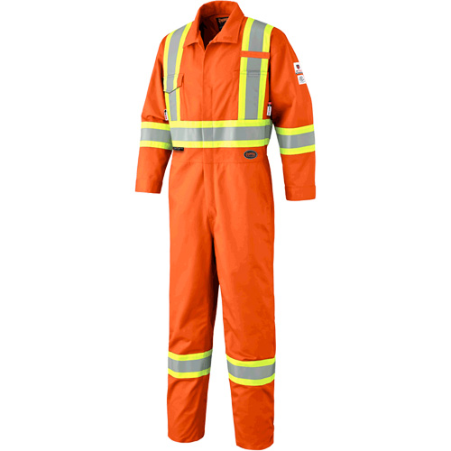 7702T FR-Tech&reg; Arc-Rated Coverall, Size 40 (Tall), High Visibility Orange, 10 cal/cm² WestPier