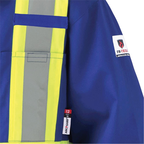 7706 FR-Tech&reg; Flame-Resistant Coverall with Leg Zippers, Size 36, Royal Blue, 9.7 cal/cm² WestPier