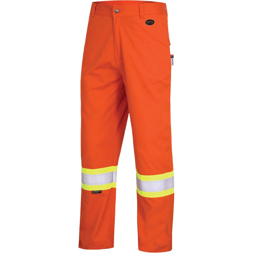 7763 FR-Tech&reg; 88/12 Arc Rated High-Visibility Safety Pants, 34, x 30, High Visibility Orange, 9.7 cal/cm² WestPier