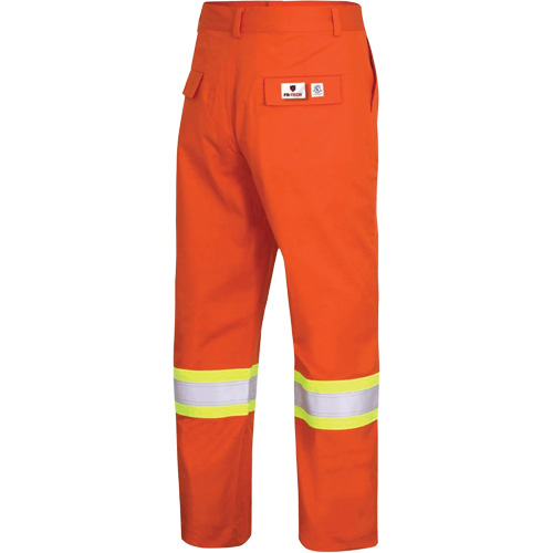 7763 FR-Tech&reg; 88/12 Arc Rated High-Visibility Safety Pants, 34, x 30, High Visibility Orange, 9.7 cal/cm² WestPier