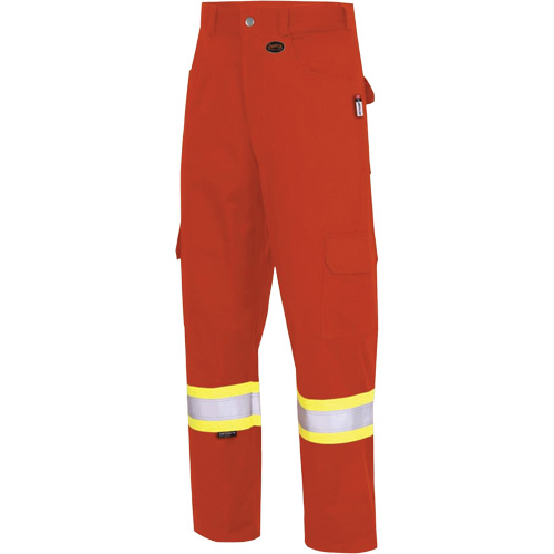 7765 FR-Tech&reg; 88/12 Arc Rated High-Visibility Safety Cargo Pants, 30, x 32, High Visibility Orange, 10 cal/cm² WestPier