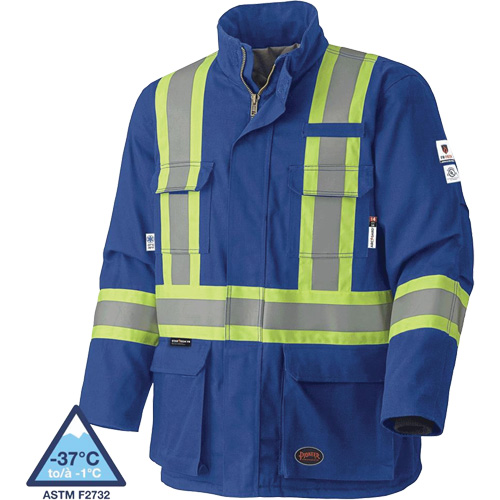 5523 Manteau de s&eacute;curit&eacute; ignifuge, Petit, Bleu royal, 58 cal/cm² WestPier
