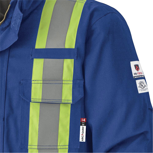 5523 Manteau de s&eacute;curit&eacute; ignifuge, Petit, Bleu royal, 58 cal/cm² WestPier