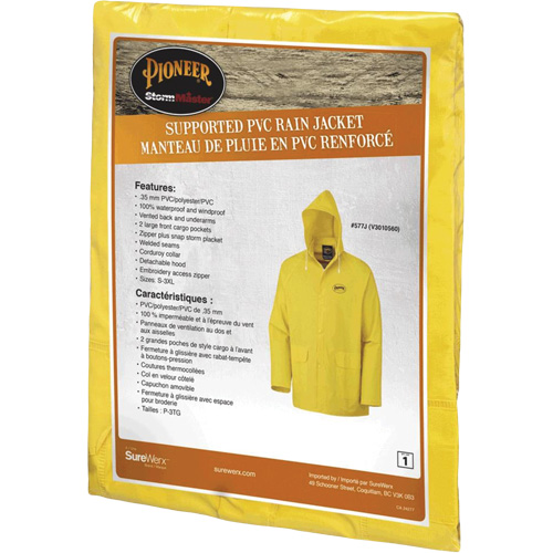 577J Veste imperm&eacute;able, Polyester/PVC, Petit, Jaune WestPier