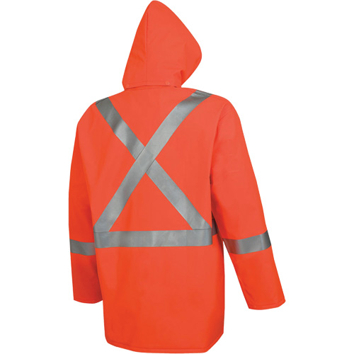 576J Veste de pluie ignifuge haute visibilit&eacute;, Petit, Orange haute visibilit&eacute; WestPier