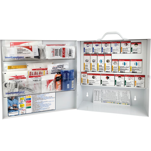 SmartCompliance&reg; First Aid Cabinet, Meets CSA Z1220-17 Type 3 High-Risk Environment, Small (2-25 Workers) WestPier