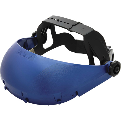 390 Premium Series Single Crown Faceshield Headgear, Ratchet Suspension WestPier