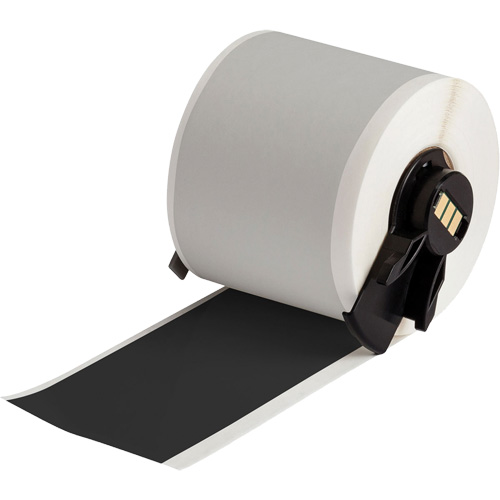 Ruban adh&eacute;sif permanent toutes saisons pour &eacute;tiquettes, Vinyle, Noir, Largeur de 2" WestPier