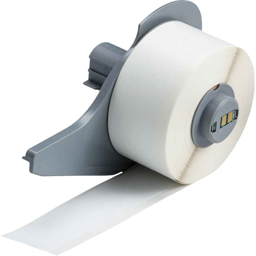 All-Weather Permanent Adhesive Label Tape, Vinyl, White, 1" Width WestPier