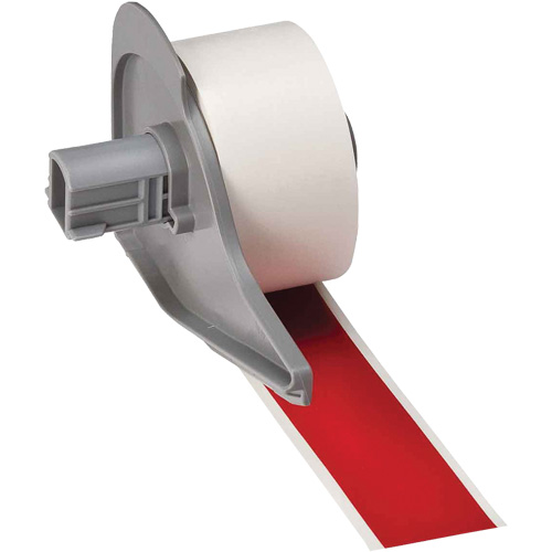 All-Weather Permanent Adhesive Label Tape, Vinyl, Red, 1" Width WestPier