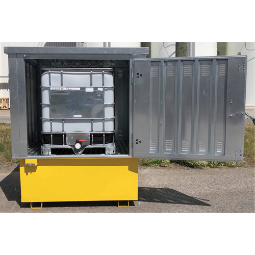 Steel Ultra-IBC Hard Top, 71.1" L x 83.1" W x 66.3" H, 5640 lbs. Load Capacity WestPier