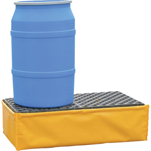2-Drum Flexible Ultra-Spill Pallet&reg;, 66 US gal. Spill Capacity, 48" x 24" x 14" WestPier
