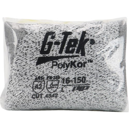G-Tek&reg; Seamless Knit Cut-Resistant Gloves, Size X-Small, 13 Gauge, Polyurethane Coated, PolyKor&reg; Shell, ASTM ANSI Level A2/EN 388 Level B WestPier