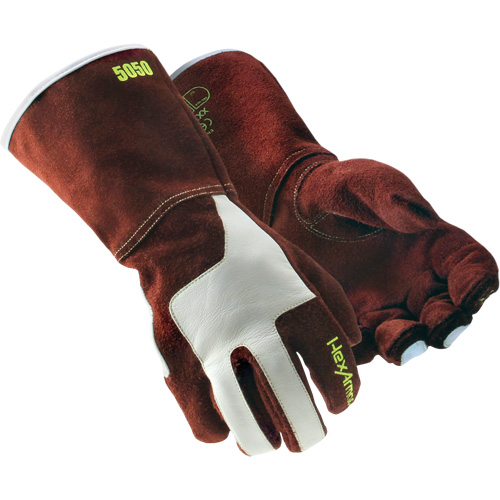 HeatArmor&reg; 5050 Welding Gloves, Split Cowhide, Size Small/7 WestPier