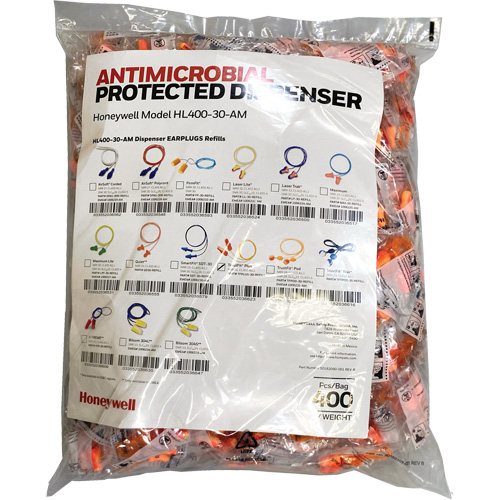 TFP-30 Earplugs Refill for HL400 Dispenser, Bulk - Polybag, Corded WestPier