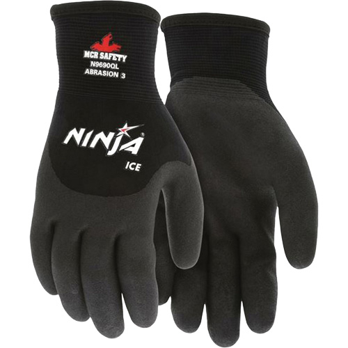 Ninja&reg; Ice Insulated Winter Gloves, Medium, HPT Coating, 15 Gauge, Nylon Shell WestPier