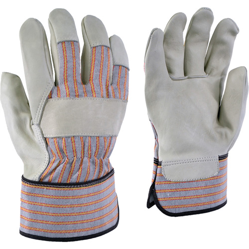 24-61 Striped Work Gloves, X-Small, Grain Cowhide Palm WestPier