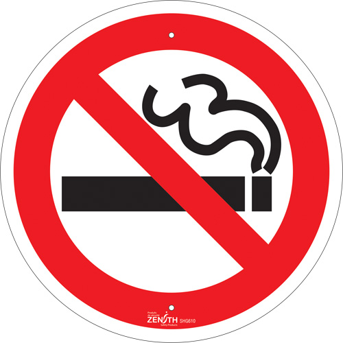 No Smoking CSA Standard Safety Sign, 12" x 12", Aluminum, Pictogram WestPier