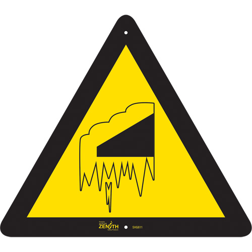 Falling Snow/Ice CSA Standard Safety Sign, 12" x 12", Aluminum, Pictogram WestPier