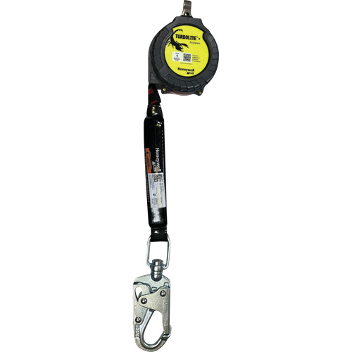 Miller TurboLite+ Scorpion Personal Fall Limiter, 9', Web, Swivel WestPier