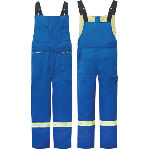 Westex&reg; DH Antistatic 6.5 oz. Flame Resistant Insulated Bib Pants, Small, Royal Blue WestPier