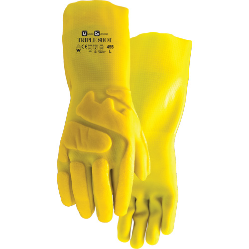 455 Triple Shot Cut-Resistant Gloves, Size Large, PVC, Nylon Inner Lining WestPier