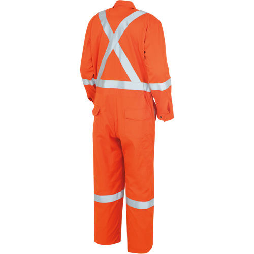 7708A "The Rock" FR-Tech&reg; High Visibility FR/Arc Rated Coveralls, Size 36, High Visibility Orange, 10 cal/cm² WestPier