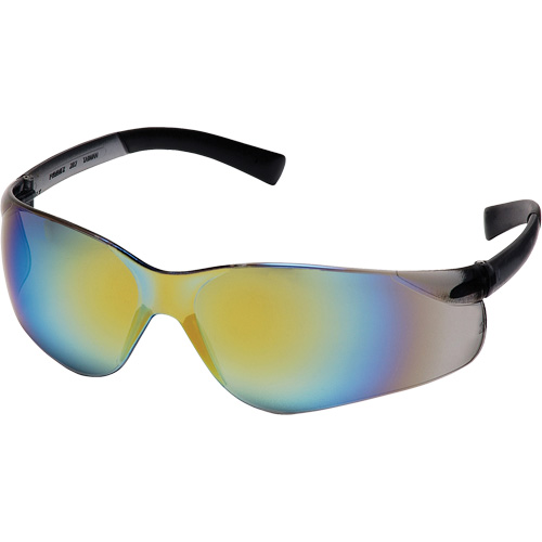 Ztek&reg; Safety Glasses, Mirror/Gold Lens, ANSI Z87+/Meets/Exceeds CSA Z94.3 WestPier